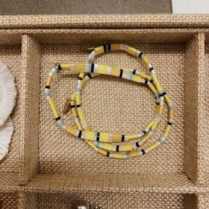 Anthropologie “Lissie” Stretch Bracelet in Yellow